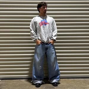 Vintage Grey Planet Hollywood Chicago crewneck sweatshirt